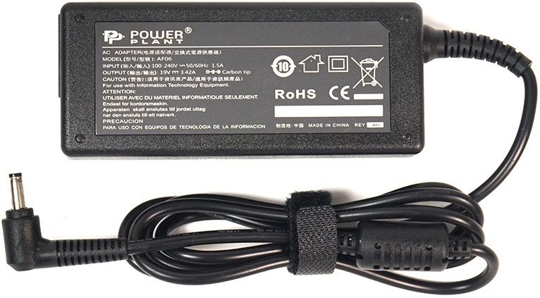 

Блок питания PowerPlant для ноутбуков ACER 220V, 19V 65W 3.42A (5.5*2.1) (AC65F5521)