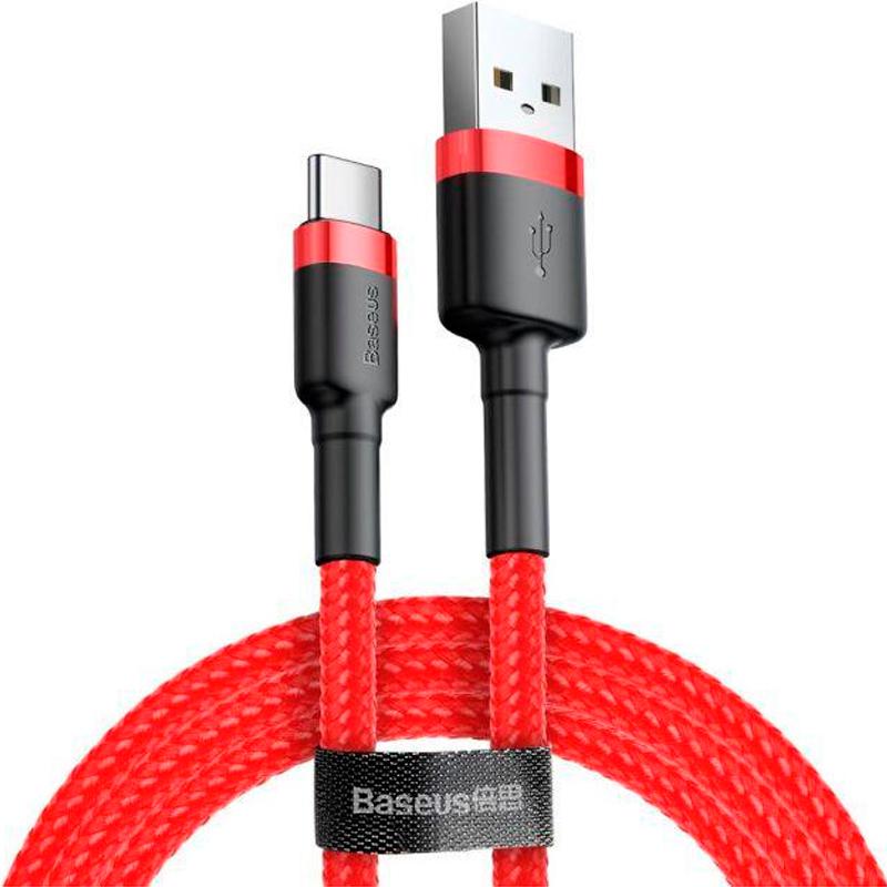 

Кабель Baseus Cafule USB for Type-C Red 2A 3м (CATKLF-U09) Red