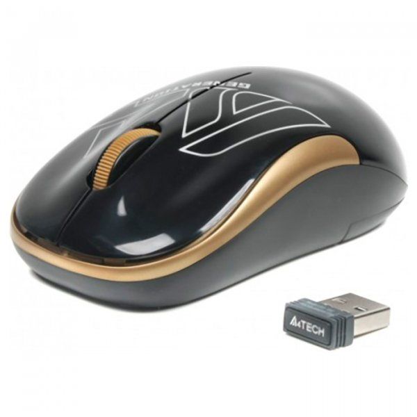 

Миша A4Tech G3-300N Wireless Black/Gold