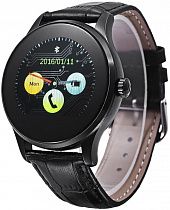 

Смарт-часы UWatch K88H Black Leather Strap