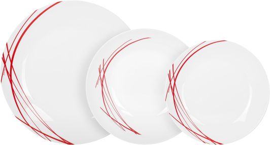

Сервіз столовий Arcopal Domitille Rouge з 18 предметів (P3363)