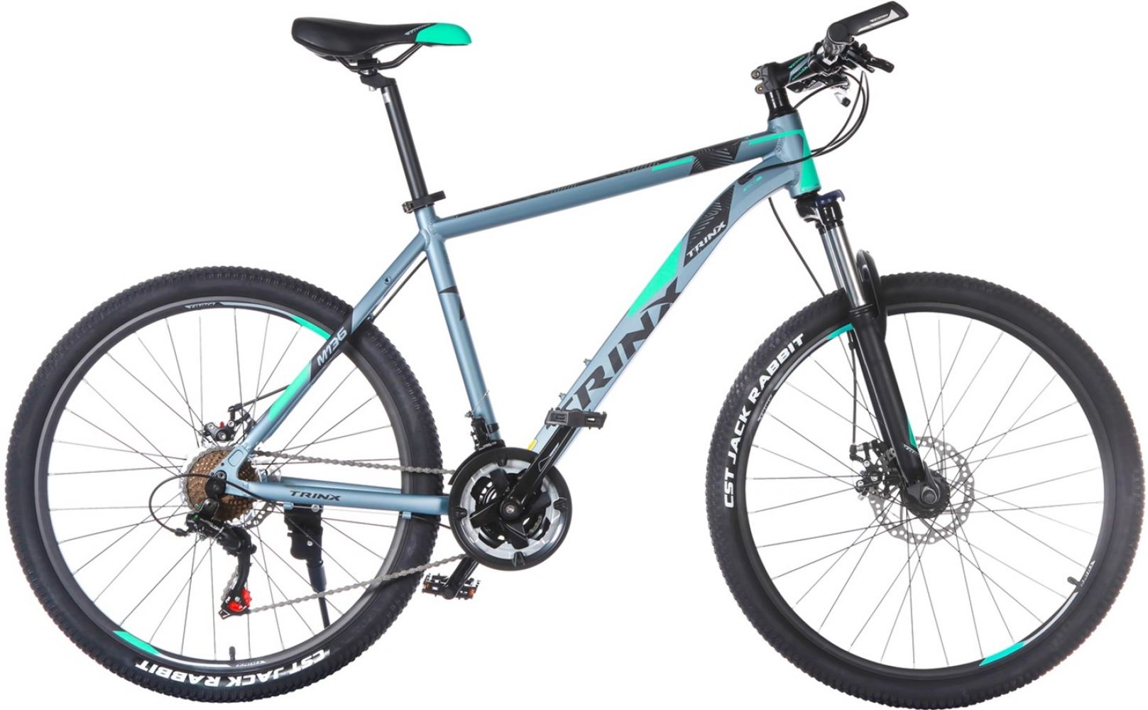 

Велосипед TRINX Majestic M136 2019 26" 17" (M136.17MGCB) Matt Grey-Cayan-Black