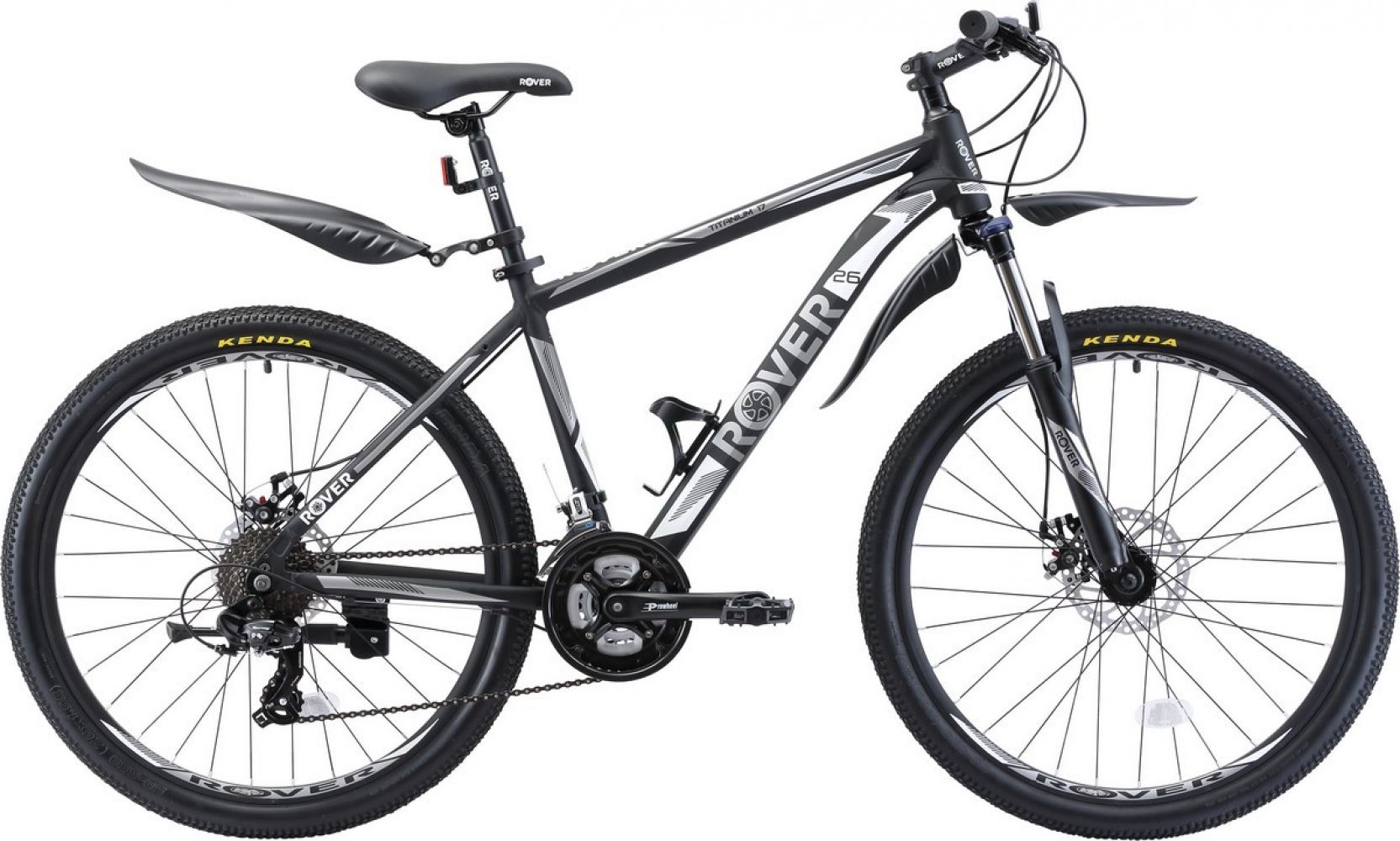 

Велосипед Rover Titanium 26"17" 2019 Matt Black/Grey White
