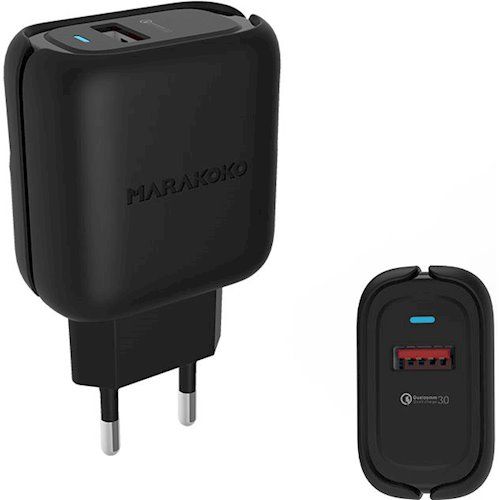 

Зарядний пристрій Marakoko MA36 1USB QC3.0 24W Black