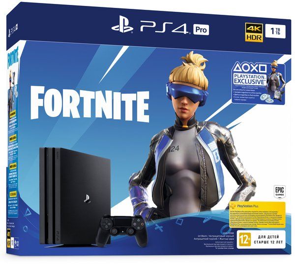 

Игровая приставка Sony PlayStation 4 Pro 1Tb Black (Fortnite)