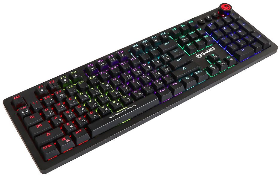 

Клавіатура дротова Marvo KG917 Multi-LED Mechanical Blue Switch USB