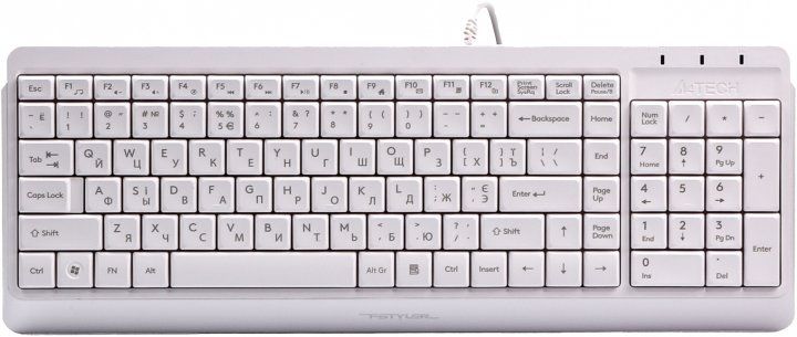 

Клавіатура дротова A4Tech FK15 USB (4711421956888) White