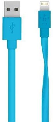 

Кабель Belkin USB 2.0 MIXIT Flat Lightning charge/sync cable 1.2 м (F8J148bt04-BLU) Blue