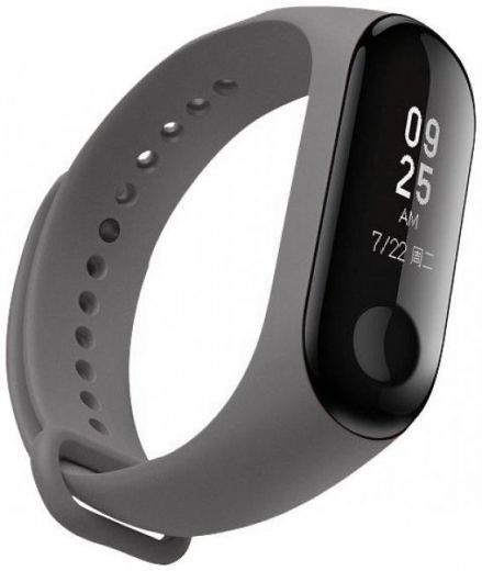 Ремешок Xiaomi Mi Band 3 Dark Grey - фото - интернет-магазин электроники и бытовой техники TTT