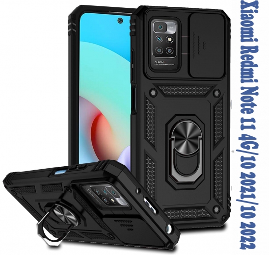 Панель BeCover Military для Xiaomi Redmi Note 11 4G/10 2021/10 2022 (BC_708227) Black - фото - интернет-магазин электроники и бытовой техники TTT
