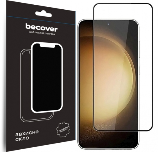 Захисне скло BeCover для Samsung Galaxy S24 SM-S921 (711037) Black - фото - інтернет-магазин електроніки та побутової техніки TTT
