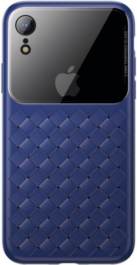 Панель Baseus Glass & Weaving для Apple iPhone Xr (WIAPIPH61-BL03) Blue - фото Панель Baseus Glass & Weaving для Apple iPhone Xr (WIAPIPH61-BL03) Blue - фото - інтернет-магазин електроніки та побутової техніки TTT
