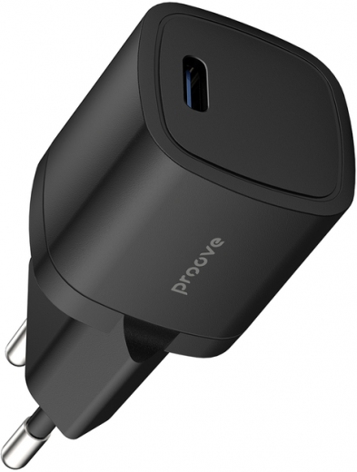 Мережевий зарядний пристрій Proove Silicone Power 20W Type-C (501140001) Black - фото - інтернет-магазин електроніки та побутової техніки TTT