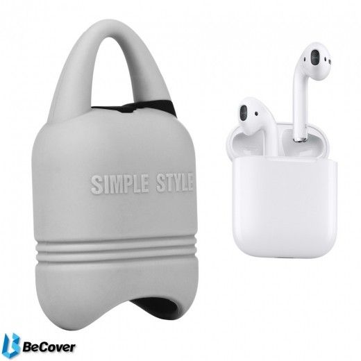 Чохол Kindon i-Smile для Apple AirPods IPH1430 (702348) Gray - фото - інтернет-магазин електроніки та побутової техніки TTT