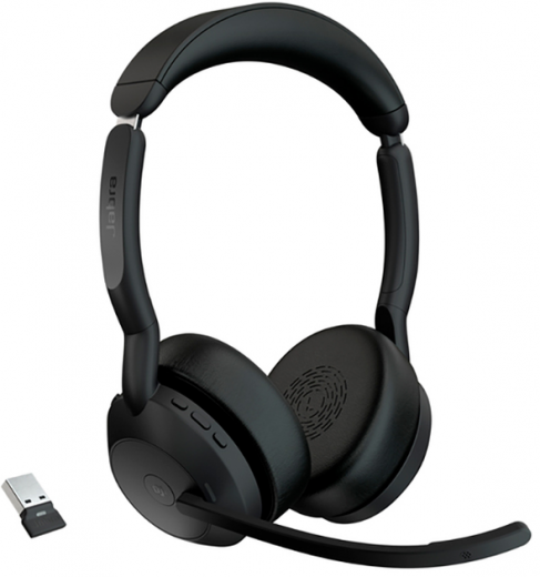 Наушники Jabra Evolve2 55 Link380c MS Stereo USB-A (25599-999-999) Black  - фото Наушники Jabra Evolve2 55 Link380c MS Stereo USB-A (25599-999-999) Black  - фото - интернет-магазин электроники и бытовой техники TTT