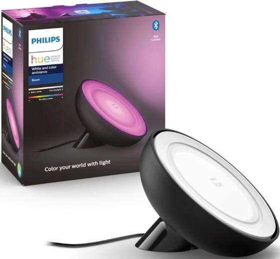 Светильник умный Philips Hue Bloom 2000K-6500K Color Bluetooth (929002376001) Black - фото - интернет-магазин электроники и бытовой техники TTT