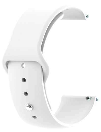 Ремінець BeCover для Xiaomi Amazfit Bip/Bip Lite/Bip S Lite/GTR 42mm/GTS/TicWatch S2/TicWatch E (706197) White - фото - інтернет-магазин електроніки та побутової техніки TTT
