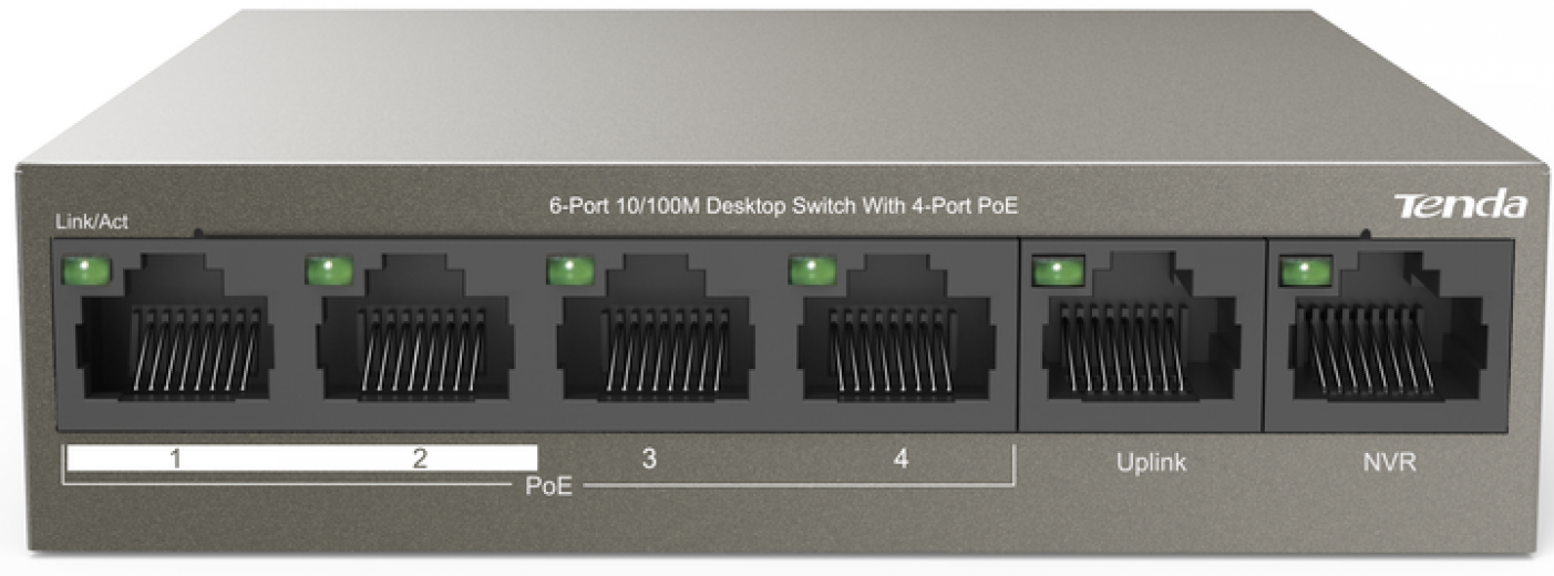 Коммутатор Tenda TEF1106P-4-63W - фото Коммутатор Tenda TEF1106P-4-63W - фото - интернет-магазин электроники и бытовой техники TTT
