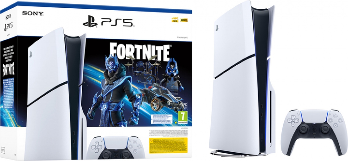Ігрова приставка Sony PlayStation 5 Slim Blu-ray (Fortnite Cobalt Star Bundle) - фото - інтернет-магазин електроніки та побутової техніки TTT