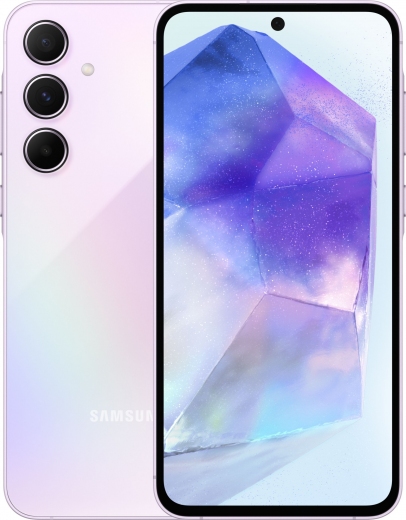 Смартфон Samsung Galaxy A55 5G 8/128GB (SM-A556BLVAEUC) Lilac - фото Смартфон Samsung Galaxy A55 5G 8/128GB (SM-A556BLVAEUC) Lilac - фото - інтернет-магазин електроніки та побутової техніки TTT