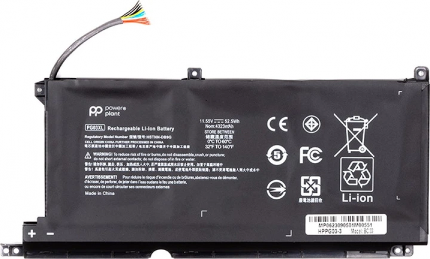 Акумулятор PowerPlant для HP Pavilion Gaming 15-DK Series (PG03XL) 11.55V 4323mAh (NB462117) - фото - інтернет-магазин електроніки та побутової техніки TTT