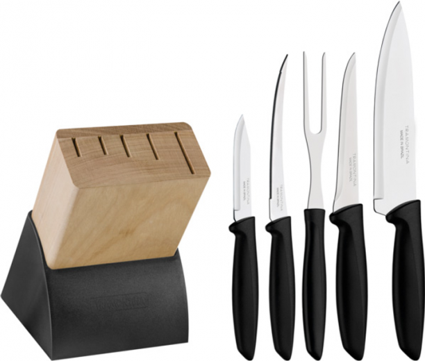 Набор ножей Tramontina Plenus Black 6 предметов (23498/028) - фото - интернет-магазин электроники и бытовой техники TTT