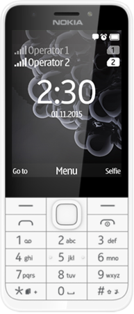 Мобільний телефон Nokia 230 Dual Sim Silver/White - фото - інтернет-магазин електроніки та побутової техніки TTT