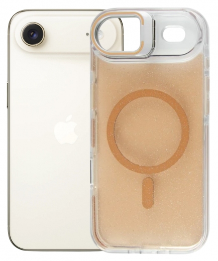 Панель BeCover FIBRA Star Shine with MagSafe для Apple iPhone 17 Air (715419) Desert Gold - фото - інтернет-магазин електроніки та побутової техніки TTT