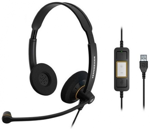 Наушники Sennheiser Epos SC 60 USB ML (1000551) - фото Наушники Sennheiser Epos SC 60 USB ML (1000551) - фото - интернет-магазин электроники и бытовой техники TTT