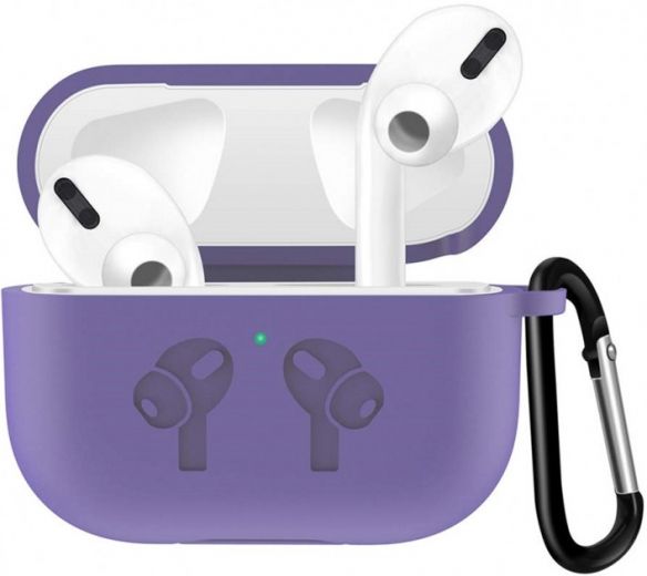Чехол для наушников BeCover Silicon Protection для Apple AirPods Pro (704499) Light Purple - фото - интернет-магазин электроники и бытовой техники TTT