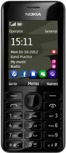 Мобильный телефон Nokia 206 Asha Dual Sim Black - фото - интернет-магазин электроники и бытовой техники TTT