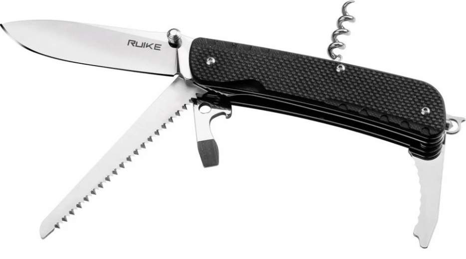 Кишеньковий ніж Ruike Trekker LD32-B Black - фото - інтернет-магазин електроніки та побутової техніки TTT