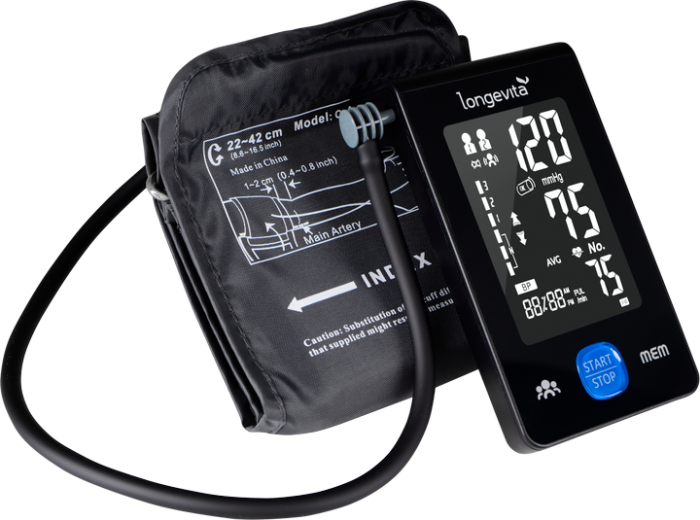 Тонометр LONGEVITA DBP-6177 - фото Тонометр LONGEVITA DBP-6177 - фото - інтернет-магазин електроніки та побутової техніки TTT