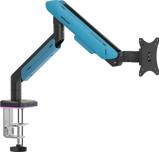 Настільне кріплення для монітора Anda Seat Stealth Pro II RGB 17''-42'' (AD-W-A9X-1S-BS) Blue  - фото Настільне кріплення для монітора Anda Seat Stealth Pro II RGB 17''-42'' (AD-W-A9X-1S-BS) Blue  - фото - інтернет-магазин електроніки та побутової техніки TTT