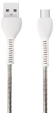 Кабель USB XO NB106 lightning 1m 2A Silver - фото - интернет-магазин электроники и бытовой техники TTT