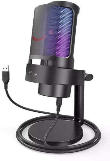 Микрофон Fifine A8 RGB Black - фото Микрофон Fifine A8 RGB Black - фото - интернет-магазин электроники и бытовой техники TTT