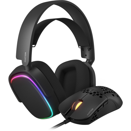 Наушники Hator Phoenix 7.1 RGB (HTA-842) + Мышь Hator Stellar PRO (HTM-540) (HTR-001) - фото - интернет-магазин электроники и бытовой техники TTT