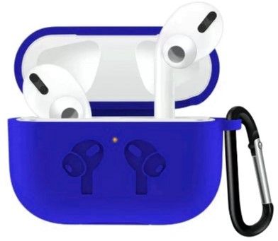 Чохол для навушників BeCover Silicon Protection для Apple AirPods Pro (704494) Blue - фото - інтернет-магазин електроніки та побутової техніки TTT