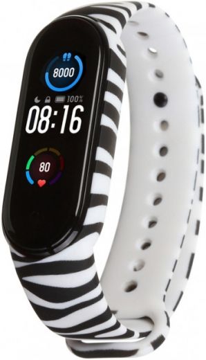 Ремінець Armorstandart для Xiaomi Mi Band 5 Zebra (ARM57011) - фото - інтернет-магазин електроніки та побутової техніки TTT