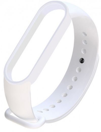 Ремінець для Xiaomi Mi Band 5 White - фото - інтернет-магазин електроніки та побутової техніки TTT