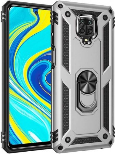 Панель BeCover Military для Xiaomi Redmi Note 9S / Note 9 Pro / Note 9 Pro Max (704966) Silver - фото - інтернет-магазин електроніки та побутової техніки TTT