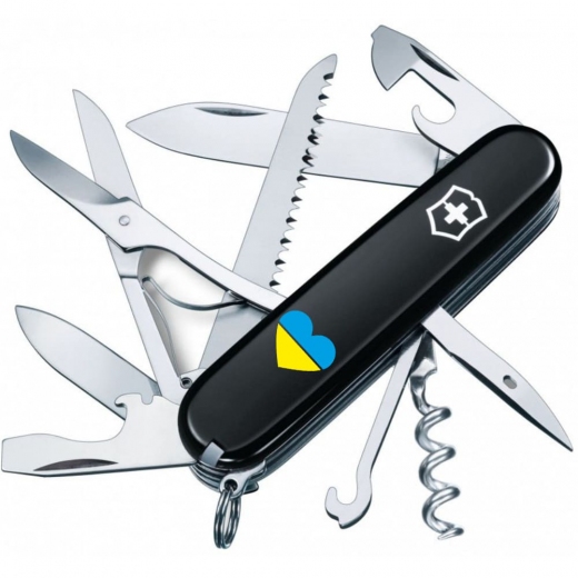 Складаний ніж Victorinox HUNTSMAN UKRAINE Серце синьо-жовте 1.3713.3_T1090u - фото - інтернет-магазин електроніки та побутової техніки TTT