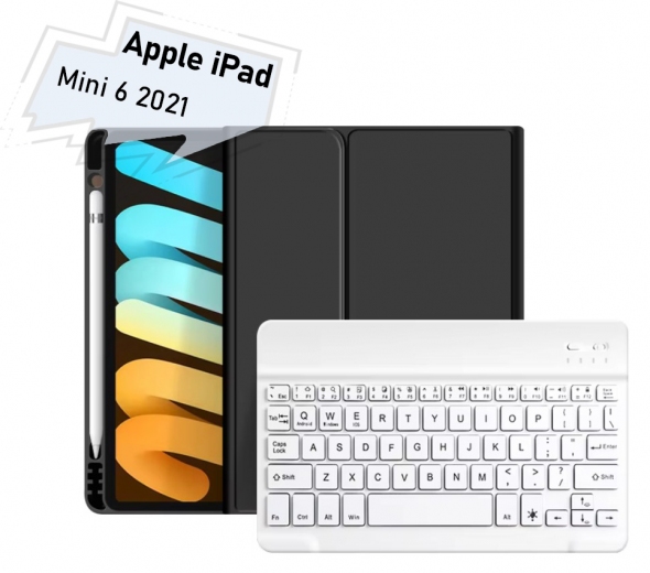 Чохол-клавіатура BeCover для Apple iPad Mini 6 2021 (712986) Black - фото Чохол-клавіатура BeCover для Apple iPad Mini 6 2021 (712986) Black - фото - інтернет-магазин електроніки та побутової техніки TTT