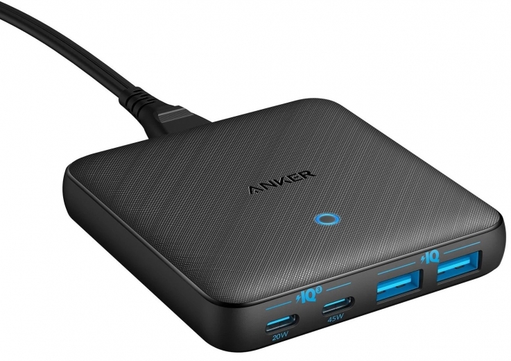 Зарядний пристрій Anker PowerPort 543 Atom III Slim 4 - 65W 2&2xUSB-C PIQ3.0 (A2046G12) - фото Зарядний пристрій Anker PowerPort 543 Atom III Slim 4 - 65W 2&2xUSB-C PIQ3.0 (A2046G12) - фото - інтернет-магазин електроніки та побутової техніки TTT