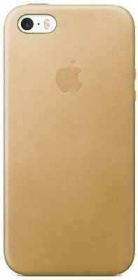 Панель Apple Leather Case Iphone 5 Gold - фото - інтернет-магазин електроніки та побутової техніки TTT