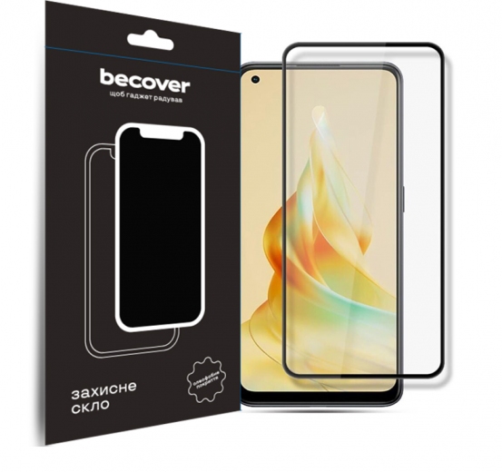 Защитное стекло BeCover для Oppo Reno8 T (709771) Black - фото - интернет-магазин электроники и бытовой техники TTT