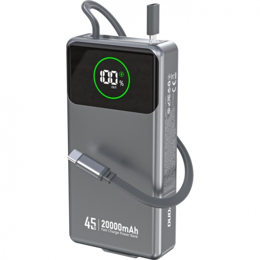 УМБ Dudao K31 Pro 20000 mAh 45W (6977196682010) Grey - фото - интернет-магазин электроники и бытовой техники TTT
