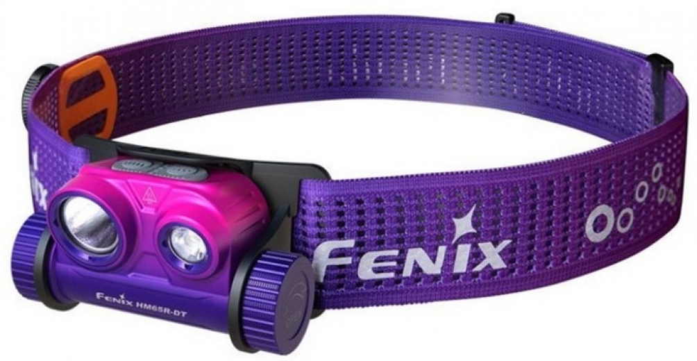 Фонарь налобный аккумуляторный для бега Fenix HM65R-DT (HM65RDTNEB) Лиловый  - фото - интернет-магазин электроники и бытовой техники TTT