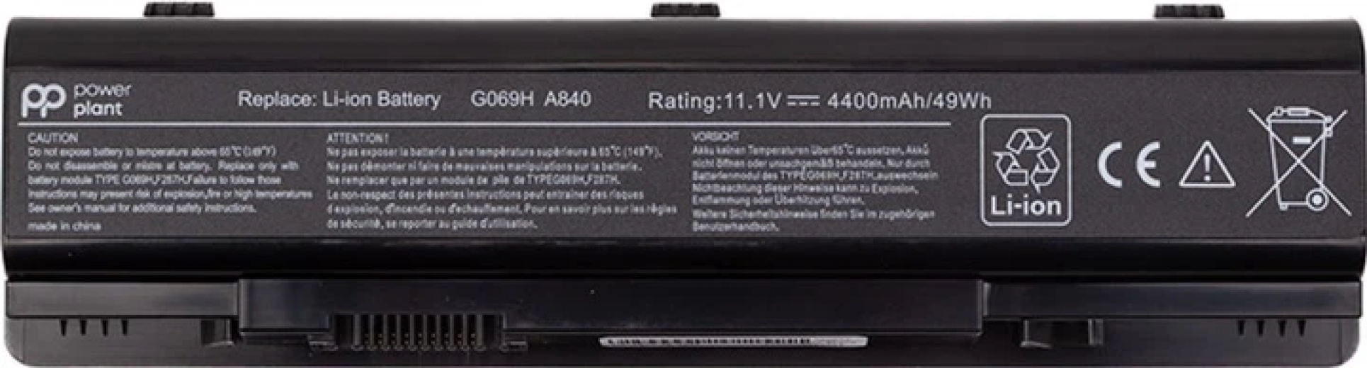 Акумулятор PowerPlant для Dell Vostro 1015 (G069H) 11.1V 4400mAh (NB440429) - фото - інтернет-магазин електроніки та побутової техніки TTT