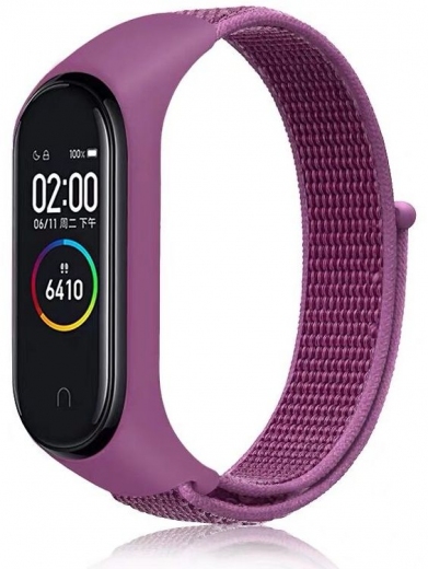 Ремінець BeCover Nylon Style для Xiaomi Mi Smart Band 7 (707667) Purple - фото - інтернет-магазин електроніки та побутової техніки TTT